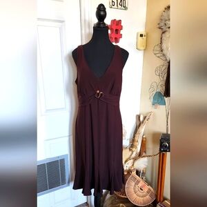 Vintage y2k snake emblem brown dress
